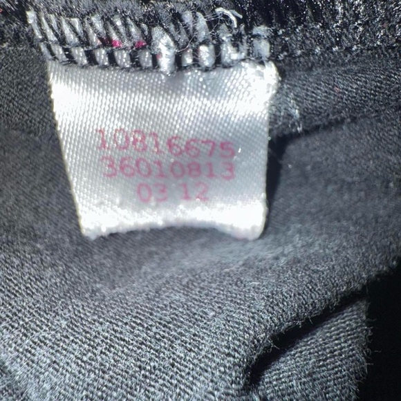 2012 PINK Victoria's Secret Black Sequin Foldover Leggings - Picture 8 of 9